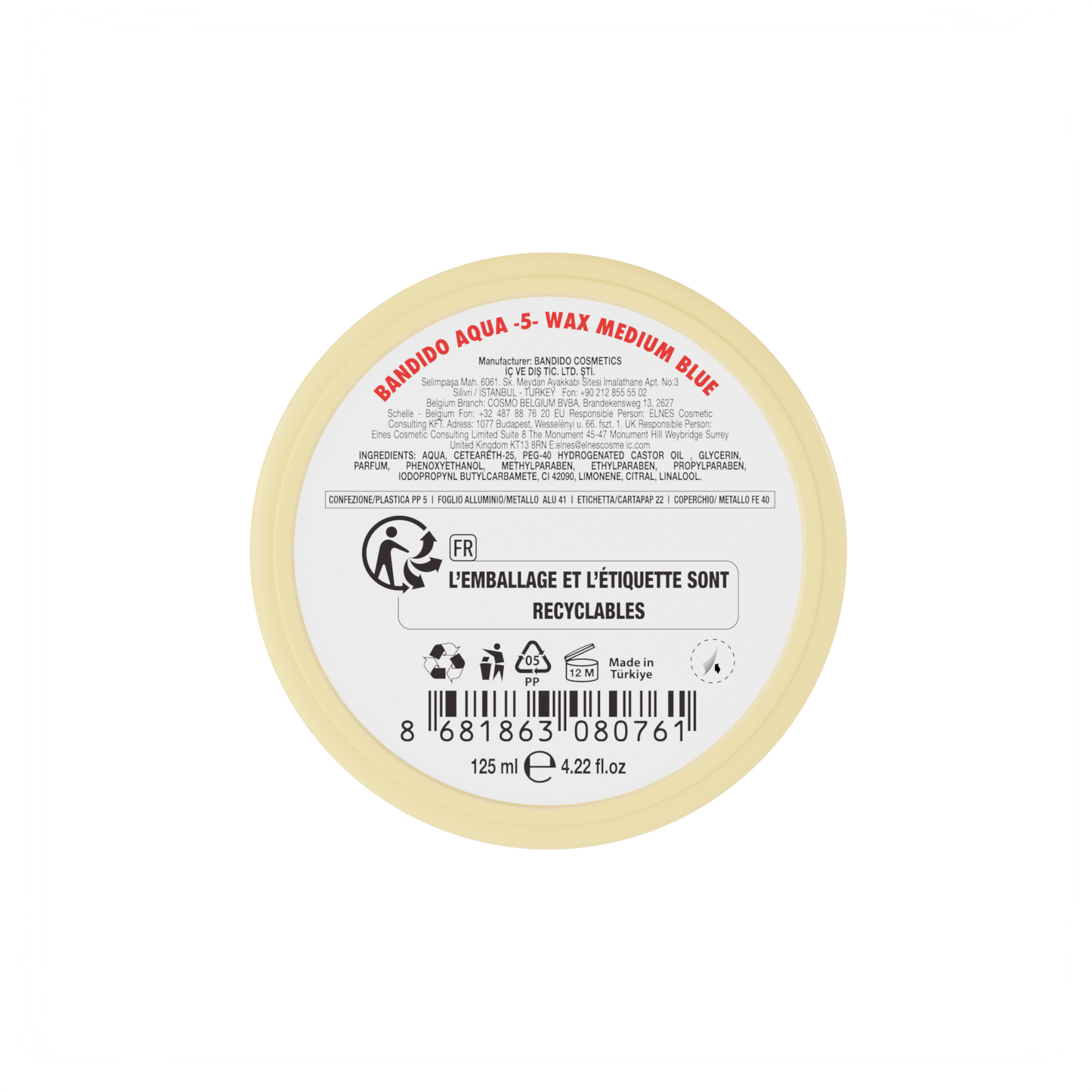 AQUA WAX 5 BLUE 125ML