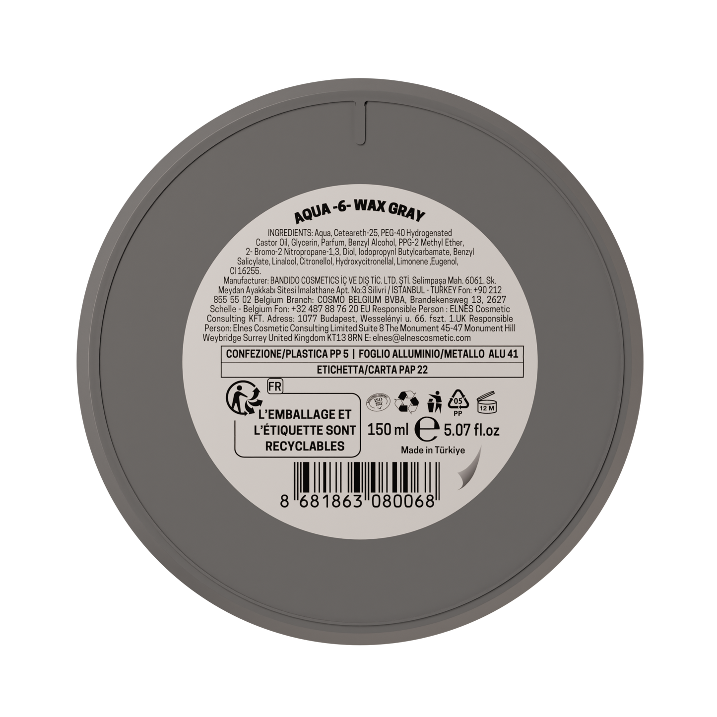 AQUA WAX 6 GRAY 150ML