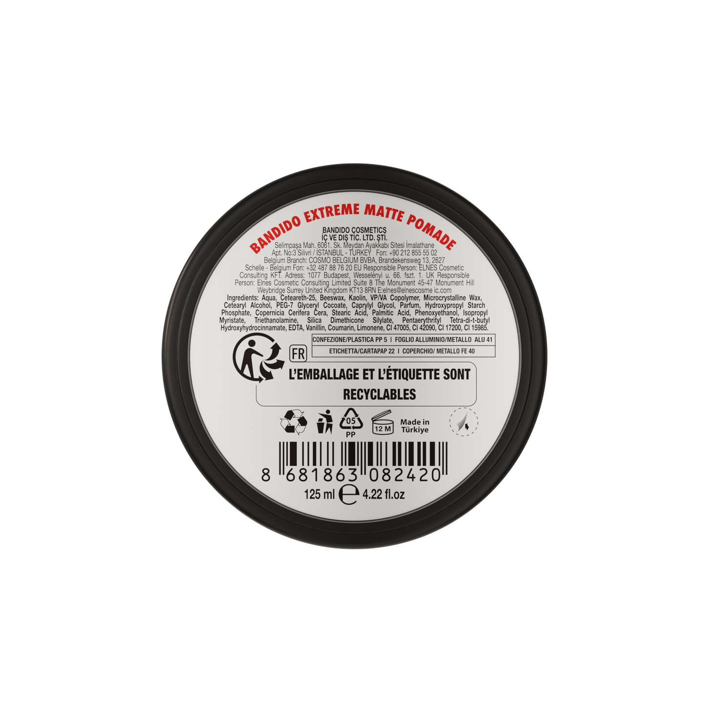 EXTREME MATTE POMADE 125ML