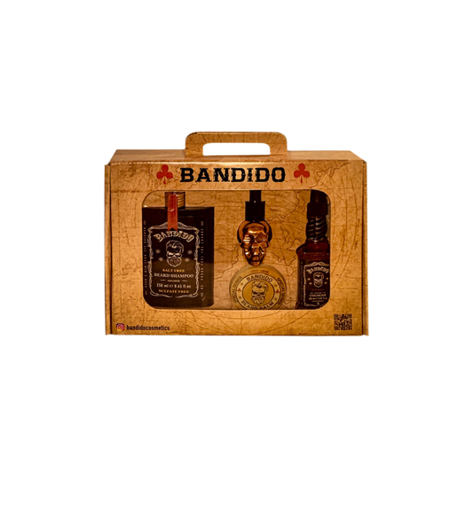 Bandido Baardverzorging set Baard Shampoo. Baard Oil. Baard Balsem. After shave colon 