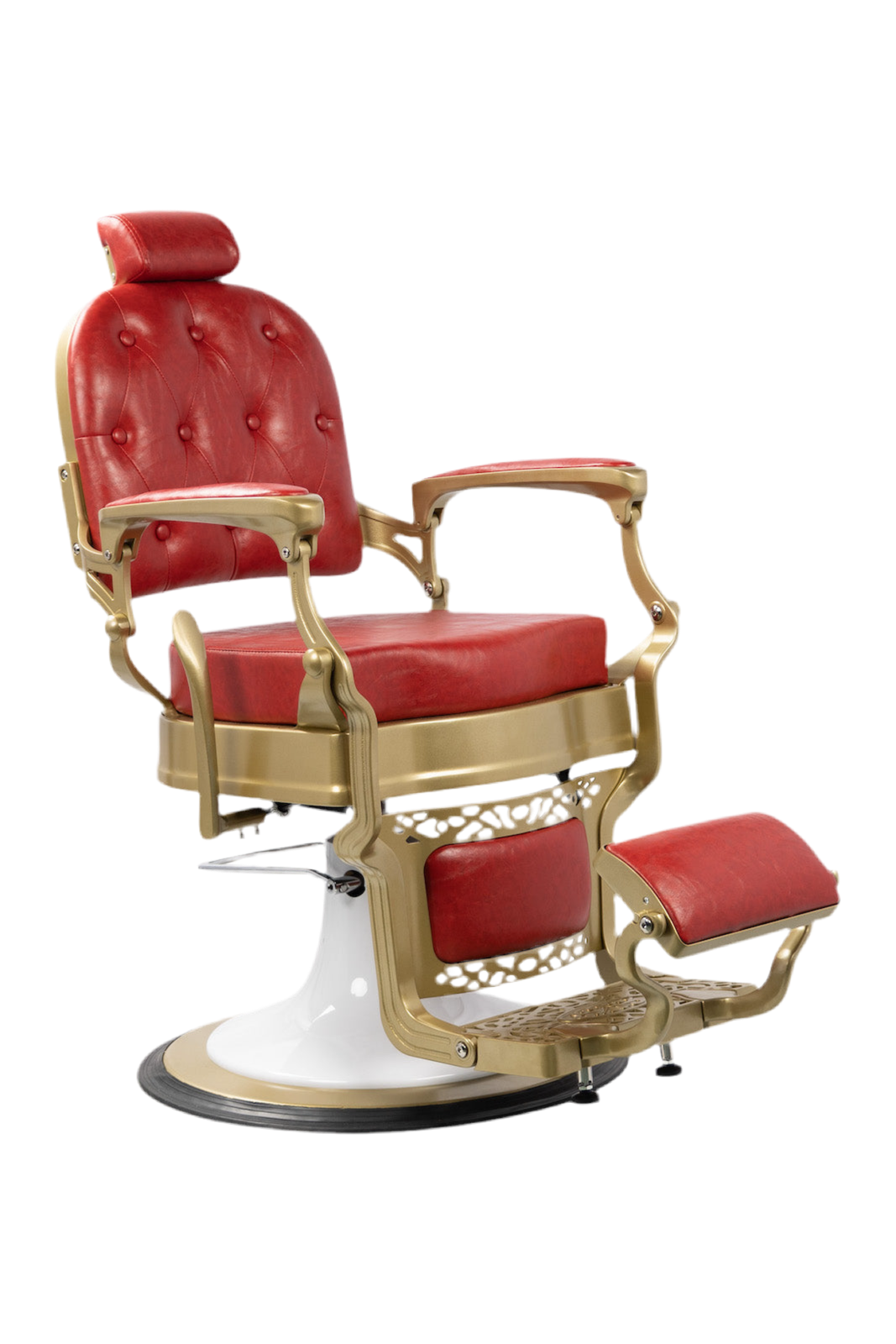 Bandido Barber Chair Color Red Gold Matt