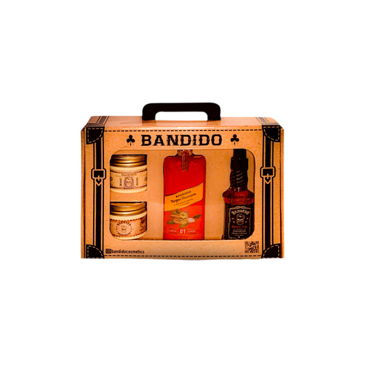 Bandido Cadeau Set. Argan shampoo. Dleuxe pomade. Natural Matte Wax. Colonge