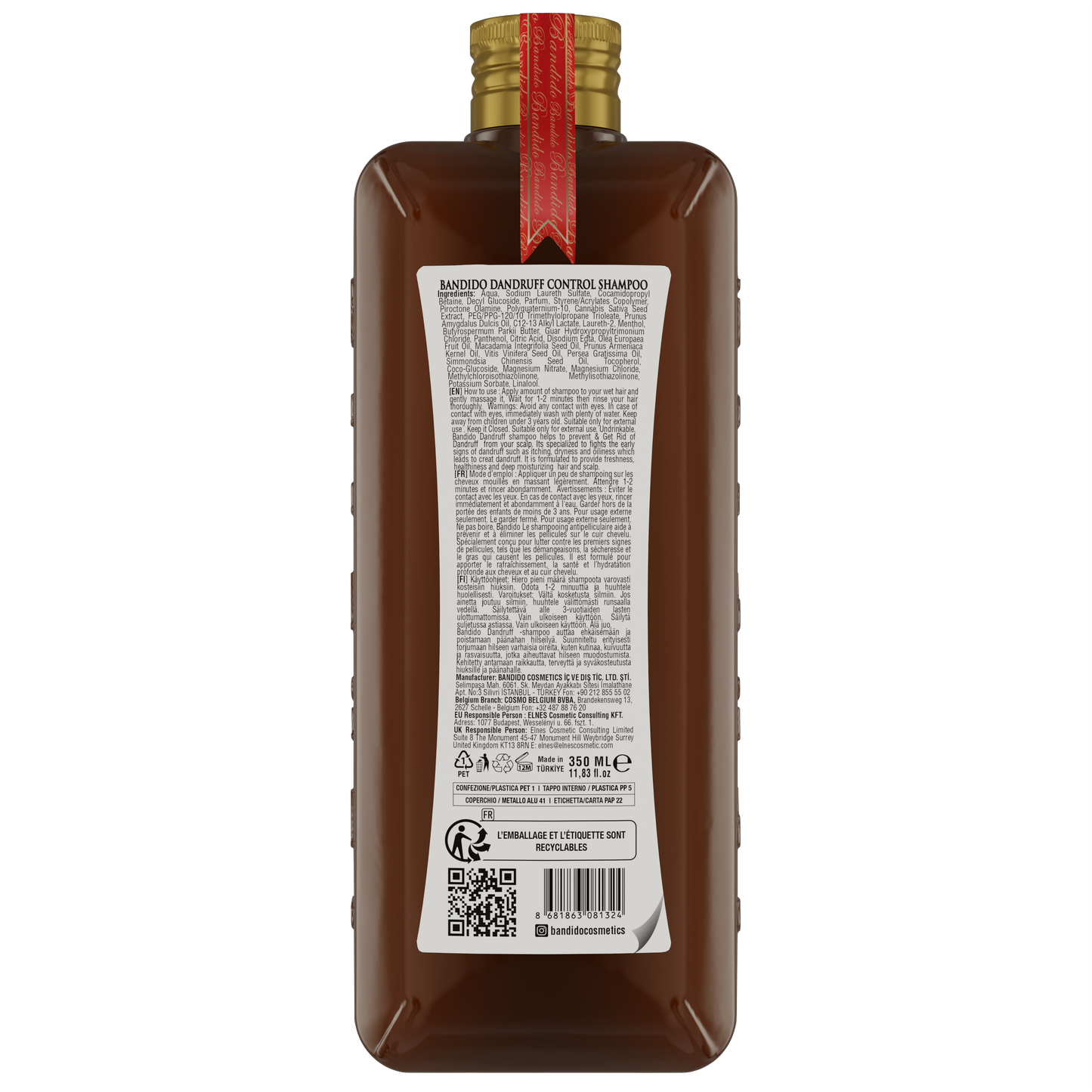 DANDRUFF CONTROL SHAMPOO 350ML