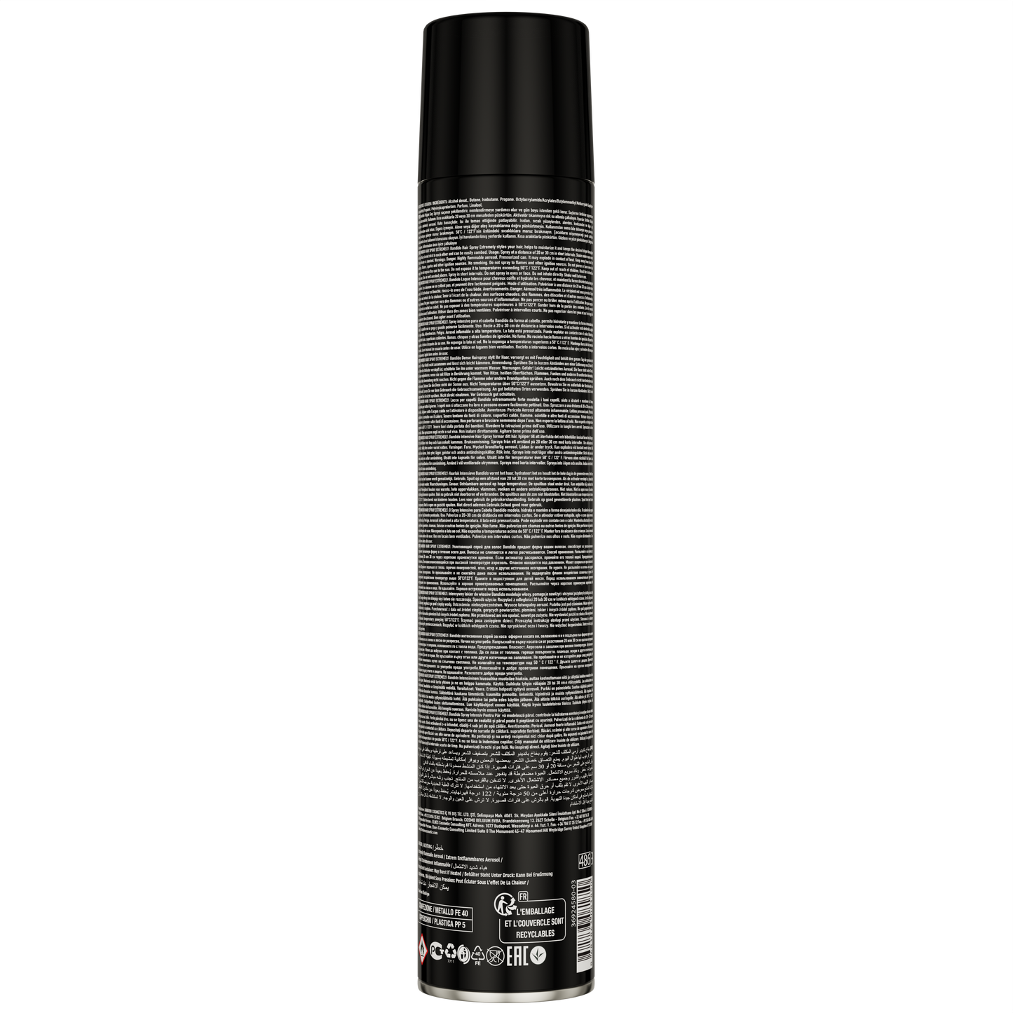 HAIR SPRAY EXTRA VOLUME BLACK 400ML