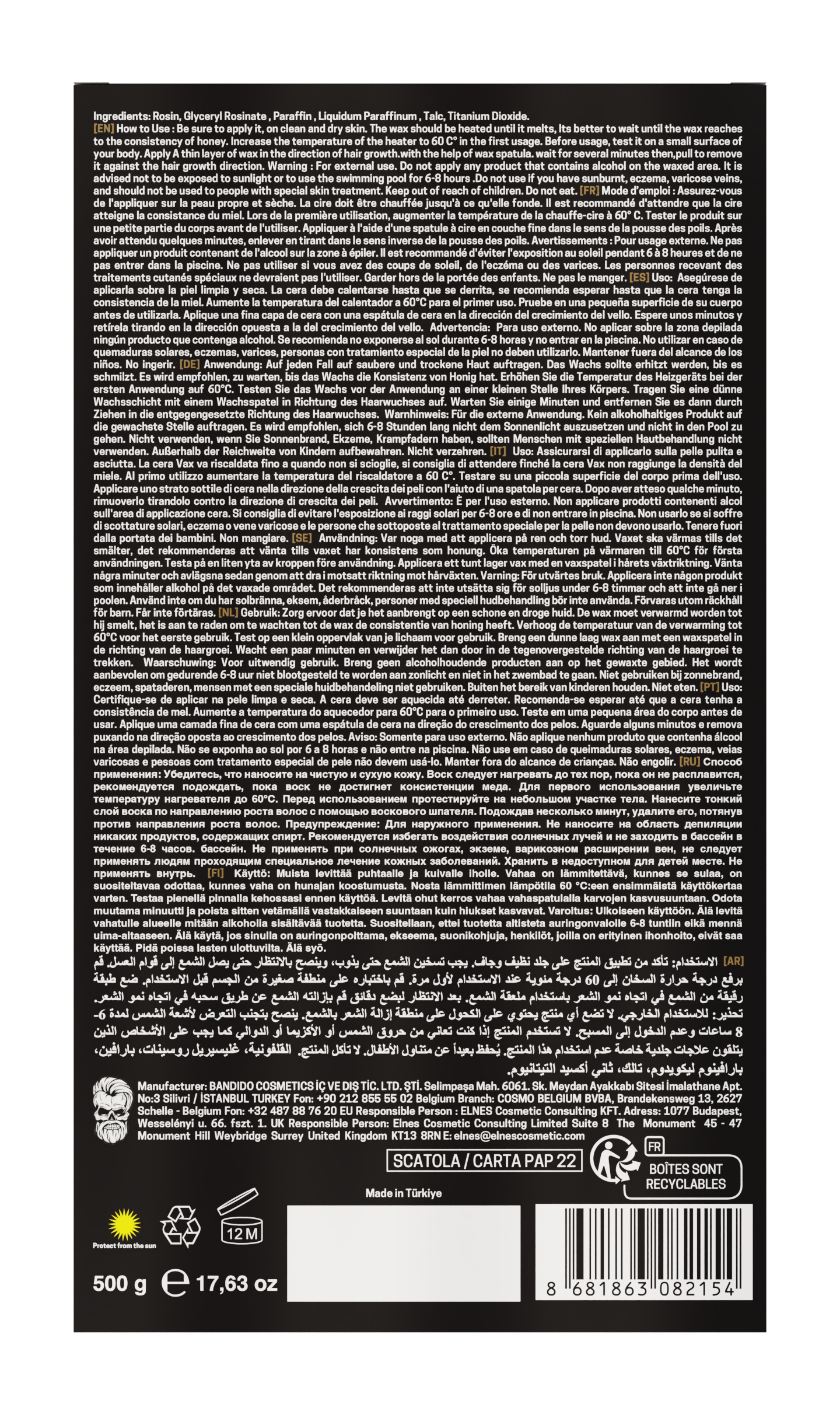 Wax Removal Milk 500ml